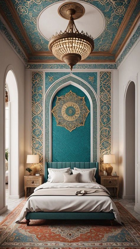 Fae Castle, Marakesh Decor, Arabian House Design, Moroccan Style Interior Design, Dekorasi Maroko, Modern Arabic Interior, Classic House Interior Design, Arabic Interior Design, Electric Colors