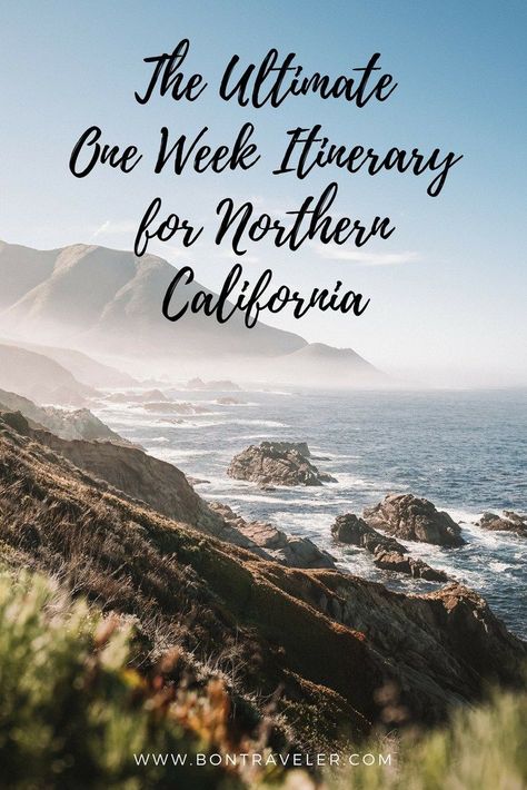 The Ultimate One Week Itinerary for Northern California Northern California Travel, One Week Itinerary, California Honeymoon, California Roadtrip, California Vacation, Los Angles, Weekend Travel, California Travel Road Trips, California Dreamin'