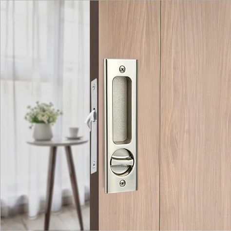 Amazon.com: 6.3"Privacy Pocket Door Lock Hardware、Sliding Barn Door Lock with Keys、Concealed Recessed Door Handle Door Lock Furniture Hardware Door Locks for Many Scenarios Bathroom, Barn,Bedroom (Silver) : Tools & Home Improvement Sliding Barn Door Lock, Barn Bedroom, Bedroom Silver, Barn Door Lock, Recessed Door, Barn Bedrooms, Barn Door Locks, Pocket Door Lock, Pocket Door