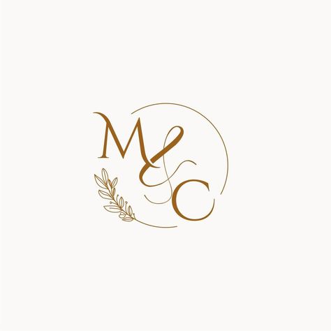 Mc Logo Design Ideas, Mc Logo, Wedding Logo Monogram, Wedding Logo Design, Wedding Logo, Wedding Monogram, Tree Saw, Wedding People, Wedding Logos