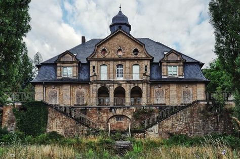 Forlorn,abandoned orphanage in Ansbach,Germany. Abandoned Orphanage, Abandoned Architecture, Cozy Places, Beautiful Ruins, Old Abandoned Houses, Waverly Place, Old Mansions, Abandoned Castles, Abandoned Mansions