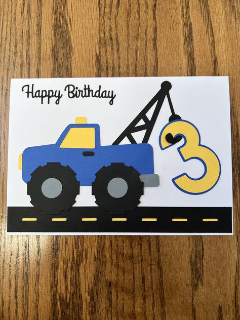 Birthday Cards For Boys Kids, Boys Birthday Card, Boys Birthday Cards Handmade, Cards For Boys Birthday, Boy Birthday Cards, Car Birthday Card Diy, Truck Birthday Card, Dump Truck Birthday Card Diy, Truck Birthday Cards For Men