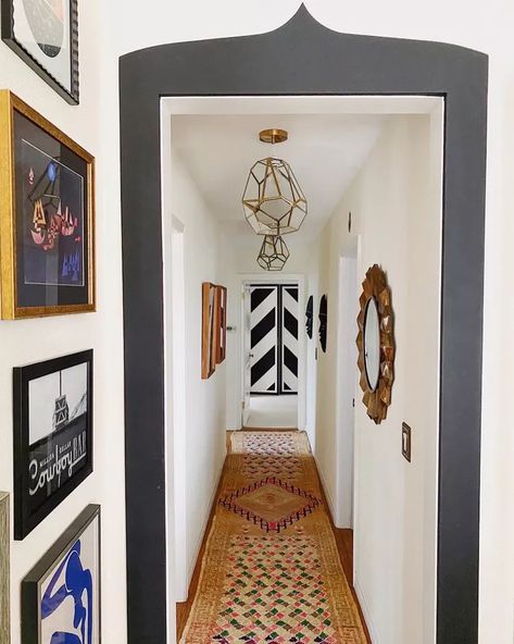 Narrow Hallway Wall Decor, Long Hallway Ideas, Long Hallway Decor, Long Narrow Hallway, Wall Nook, Hallway Makeover, Window Nook, Narrow Hallway Ideas, Narrow Hallway Decorating