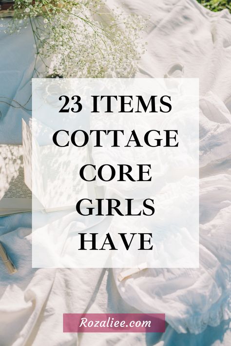 Have you ever wondered what makes the cottagecore aesthetic so enchanting? It's all in the wardrobe! Let's dive into the must-have items that every cottagecore lover keeps in their collection. From floral dresses to woven straw hats, discover the 23 items that define the quintessential cottagecore capsule wardrobe! #cottagecorewardrobe #cottagecoreessentialslist #cottagecoreoutfitstaples cottagecore aesthetic essentials cottagecore wardrobe ideas cottagecore aesthetic capsule wardrobe Dark Cottagecore Capsule Wardrobe, Cottagecore Must Haves, Capsule Wardrobe Cottagecore, Cottagecore Wardrobe Essentials, Cottage Core Capsule Wardrobe, Cottagecore Gift Ideas, Cottagecore Essentials, Cottagecore Basics, Cottagecore Capsule Wardrobe