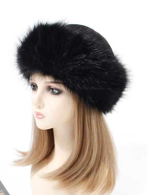 Solid Fuzzy HatI discovered amazing products on SHEIN.com, come check them out! Fuzzy Hat, Fashion Things, Outfits With Hats, Berets, Gothic Outfits, Black Hat, Tank Top Cami, Winter Women, Halter Top