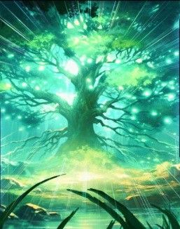 Cultivation Art, Manhwa Background, Magic Plants, Spirit Tree, Earth Powers, Tree Growth, Plant Magic, Magical Tree, Tree Spirit