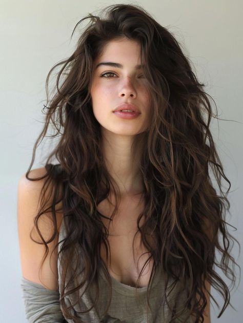 Unlock the Secrets of Long Wavy Hairstyles: Trends, Tips, and Inspiration for Luscious Locks Long Wavy Hair Hairstyles, Wavy Long Hairstyles, Long Wavy Hairstyles, Wavy Hair Long, Glamorous Curls, Photoshoot Hair, Beachy Waves Hair, Brown Wavy Hair, Romantic Curls