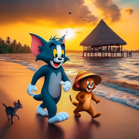 Tom And Jerry Kids, Tom And Jerry Photos, Tom And Jerry Pictures, Tom And Jerry Wallpapers, Cartoons Dp, Diamond Canvas, Cute Owls Wallpaper, Tom Cat, Tom And Jerry Cartoon