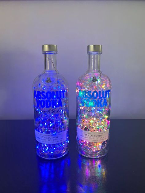 Picked up a few of these Vodka bottles, so I can make these ones to order. I’ve done blue and multi-colour and I’m happy with the result.

Interested? Visit the web site to get yours. Bottle Lamp, Vodka Bottle, Bottles Decoration, Multi Color, Drinks, Canning, Blue