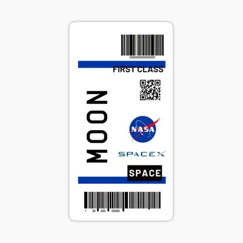 Space Ticket, Ticket Sticker, Vintage Tickets, Space Stickers, Nasa Wallpaper, Moon Space, Kitty Pictures, Retro Phone Case, Ticket Design