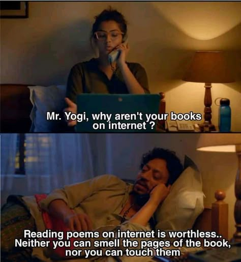 Karwaan Movie Quotes, Indian Study Aesthetic, Bollywood Movie Aesthetic, Best Movie Dialogues, Indian Romantic, Bliss Movie, Aesthetic Indian, Classic Movie Quotes, Reading Poems