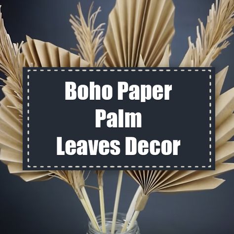 Palm Leaf Decor, Diy Fall Ideas, Easy Fall Crafts, Paper Leaves, Barn Decor, Fall Crafts Diy, Leaf Decor, Fall Projects, Diy Videos