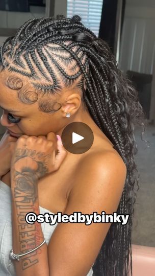 8.8K views · 582 reactions | BRAIDED MOHAWK W BOHO BUTT LENGTH, I JUST KNOW WE TRY NEW STYLES😂🩷 @inkby_1ma #arlingtonhairstylist#neatbraids #knotlesslocs #neatparts #softlocs #slickfoundation #messylocs #distressedlocs | Braids by Bink in Arlington Tx💇🏽‍♀️ | Jodeci · My Heart Belongs To U (Album Version) Mohawk Knotless Braids For Black Women, Braided Mohawk Black Hair Boho, Mowhak Hairstyle Female Braids, Boho Mohawk Hairstyles, Mohawk With Curly Hair, Flip Over Mohawk Braids, Knotless Mohawk Braids, Braids Mohawk, Mohawk With Braids