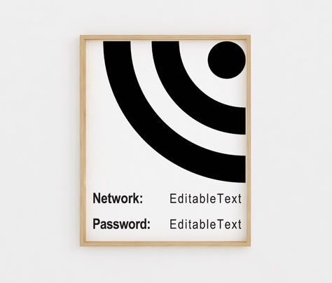 Wifi Password Sign Funny, Wifi Signs For Guests, Password Template, Wifi Password Printable, Password Printable, Wifi Password Sign, Wifi Sign, Wifi Password, Text Fonts