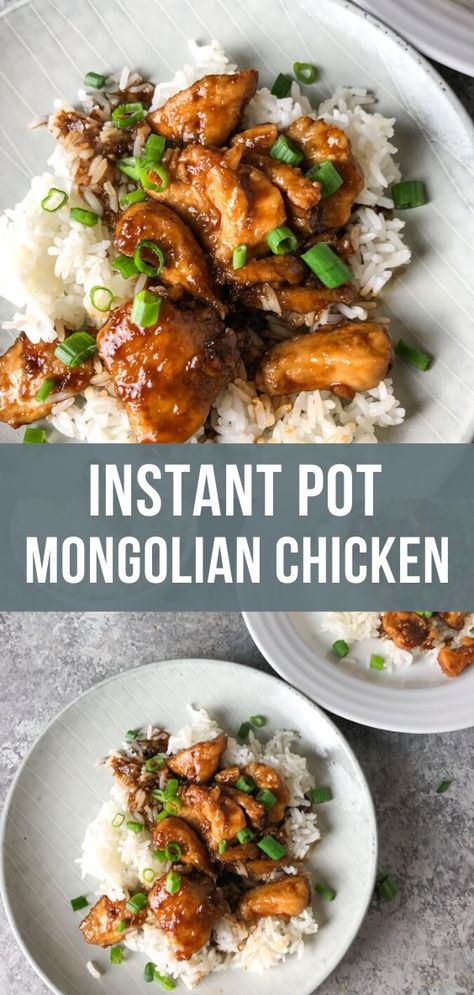 Instapot Chinese Chicken, Chinese Chicken Instant Pot, Mongolian Chicken Instant Pot, Chinese Food Takeout, Weight Watchers Meals Dinner, Crockpot Express, Mongolian Chicken, Instapot Meals, Asian Meals