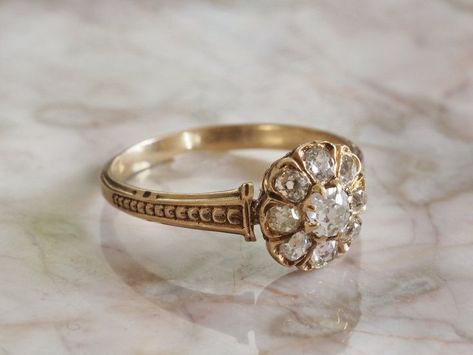 European Cut Diamond Ring, Fancy Jewelry Necklace, Old Mine Cut Diamond, Gold Ring Designs, Dream Engagement Rings, Classy Jewelry, Jewelry Lookbook, Pretty Rings, Dream Jewelry