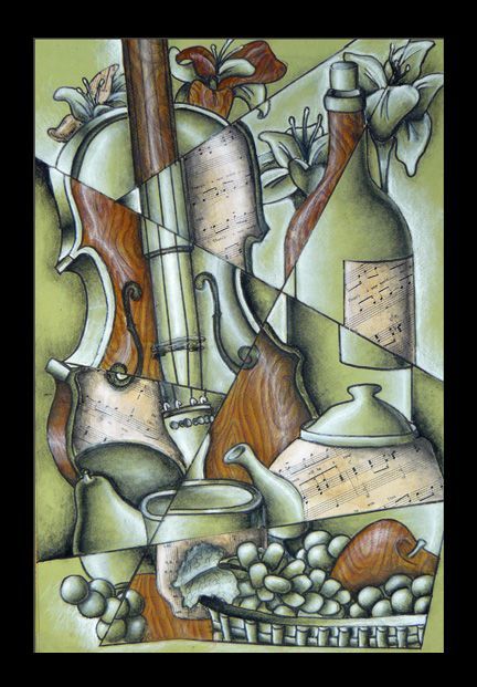 Captivating Cubism Art That Will Have You Gasping With Delight - Bored Art Fractured Art Ideas, Final Art Project Ideas High Schools, Cubism Art Ideas Inspiration, Cubism Art Ideas, Cubism Still Life, Cubism Drawing, Charcoal Watercolor, Contour Drawings, Inspired Drawings