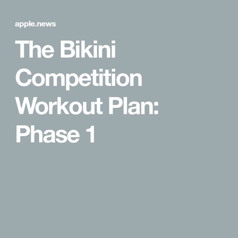 This 12-week workout plan will help you get lean and toned for your bikini competition. It includes cardio, strength training, and flexibility exercises. #bikinicompetition #workoutplan #losing_weight_gym_plan Fitness Competition Diet, Model Workout Plan, Gym Plan For Women, Figure Competition Prep, Bodybuilding Plan, 12 Week Workout Plan, Competition Diet, Weight Training Plan, Flexibility Exercises