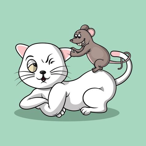 Cat Chasing Mouse, Mouth Drawing, Cat And Mouse, Cat Mouse, All About Cats, Cat Pin, A Mouse, Drawing People, Mice