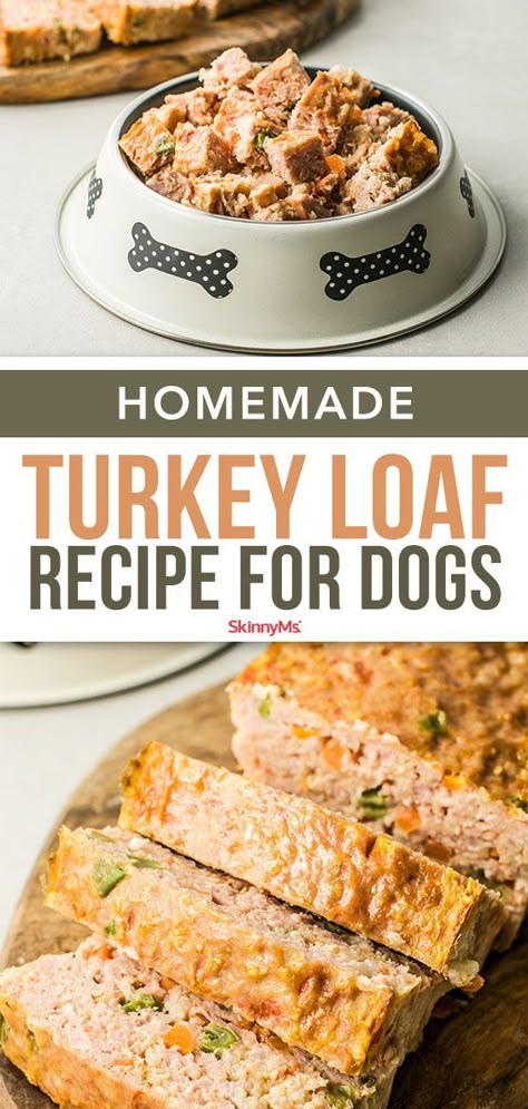 Dog Food Recipes Crockpot, Turkey Loaf, Foods Dogs Can Eat, Dog Food Recipe, Easy Dog Treat Recipes, Diy Dog Food, Make Dog Food, Dog Biscuit Recipes, Easy Dog Treats