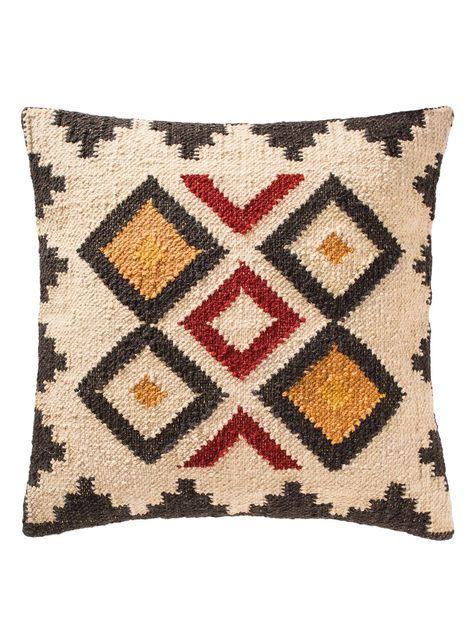 Balkan Kilim Cushion | Coates & Warner Indian Arts, Weaving Loom Projects, Contemporary Cushions, Boho Throws, Traditional Kilim, Handmade Fair, Statement Wall, A Duck, Handmade Cushions