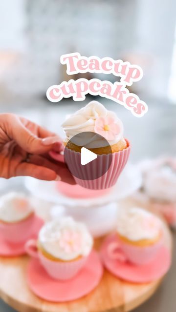 Jordyn Wilson • DIYs ✨ Seasonal Inspo ✨ Motherhood on Instagram: "A whole new level of “cup”-cakes 😍 Ok but how CUTE are these silicone teacups??  These would be so cute to have out for Mother’s Day brunch,  or to do with your littles for a tea party 😍  P.S. the tiny plates don’t go in the oven 😂  Comment “teacup” for the link to buy for next weekend!!   #amazonfinds #mothersday #mothersdayideas #bakinglove #momsofinstagram" Cupcakes In Tea Cups, Teacup Cupcakes Ideas, Tea Cup Shaped Cake, Cupcake In Teacup, Edible Tea Cups, Kitchen Tea Cupcakes Bridal Showers, Tea Cup Cupcakes, Tea Party Cupcakes, Done With You