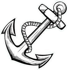 Anchor Tattoo Drawing, Tato Jam, Simple Anchor Tattoo, Anchor Clip Art, Tattoo Drawing Ideas, Anchor Drawings, Small Anchor Tattoos, Tato Dengan Makna, Anchor Tattoo Design