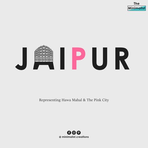 Jaipur Logo, Tea Quotes Funny, Typographic Portrait, Kailash Mansarovar, Jaipur City, Logo Design Agency, India Poster, City Names, Tea Quotes