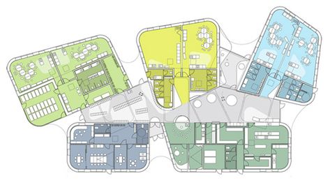 AEC - Architecture of Early Childhood: Kindergarten Design by CEBRA Child Care Center Design, Kindergarten Architecture, Kindergarten Projects, Kindergarten Design, Kindergarten Lesson Plans, School Plan, Childcare Center, Education Architecture, Architecture Design Concept