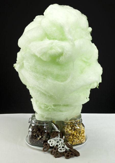 Mint green cotton candy Cotton Candy Dessert, Green Cotton Candy, Barton G, Sweets Cake, Candy Desserts, Green Aesthetic, Om Nom, Green Cotton, Carousel