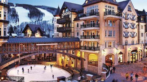 Arrabelle at Vail Square.  Steps from the Lionshead ice rink and a covered escalator ride away from the slopes. Colorado Hotels, Vail Ski Resort, Birdhouses Ideas, Vail Skiing, Vail Village, Family Ski, Winter Things, Best Ski Resorts, Ski House