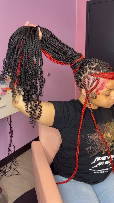 Brown Hair Weave, Braided Hairstyles Red, Brown Hair Braids, Cute Hairstyles Ideas, Hair Styles Natural, Peekaboo Hair Colors, Black Kids Braids Hairstyles, Weave Hairstyles Braided, Peekaboo Hair