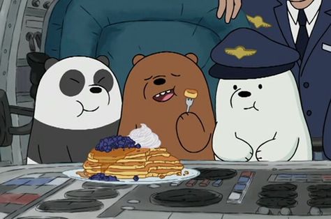 Imagen de cartoon, grizzly, and we bare bears Ice Bear, We Bare Bears, Bare Bears, Cute Cartoon, Bears, We Heart It, Lost, Pandas