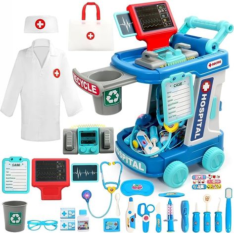 Kids Doctor Kit, Doctor Role Play, Kids Toy Room, Doctor Play, Nurse Kit, Doctor Play Set, Strong Teeth, Healthy Gums, Kids Pretend Play