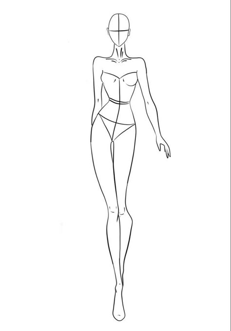 Body Base For Fashion Design Drawing, Body Base Drawing Female With Clothes, Fashion Doll Drawing Base, Body Base Drawing For Fashion, Body Base Drawing Clothing, Female Body Base Drawing, Selena Fashion, Fashion Illustration Template, Fashion Figure Templates