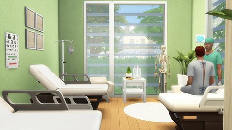 curiosity killed the cowplant Medical Hospital, Casas The Sims 4, Sims 4 Downloads, Willow Creek, Big Plants, Outdoor Retreat, Plaster Walls, Street Lamp, The Sims4