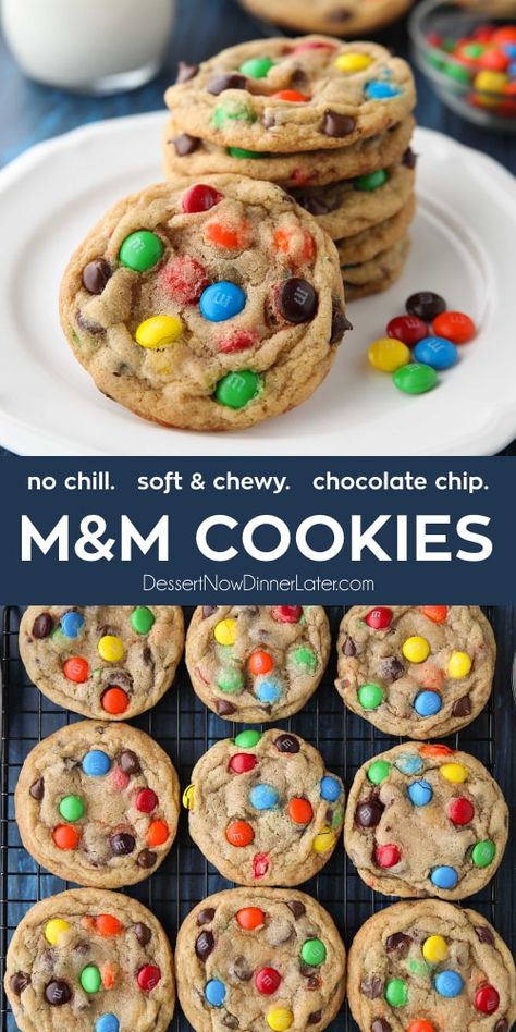 Mnm Cookies Recipe, Mnm Cookies, Chill Time, Chocolate Cookie Recipes, Baking Sweets, Best Recipe, Cookies Recipes Christmas, Easy Cookies, Cookie Desserts