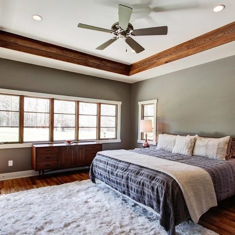 Tray Ceiling Ideas Living Room, Wood Tray Ceiling, Tray Ceiling Bedroom, Tray Ceiling Ideas, Ceiling Ideas Living Room, Ceiling Remodel, Simple Ceiling Design, Ceiling Design Bedroom, Tray Ceiling