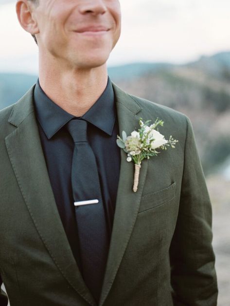 The best hues for fall or winter are saturated browns and charcoal greys. Photo by Megan Robinson Black Wedding Suit, Men's Fashion Tips, Black Suit Wedding, Utah Bride, Wedding Suit, Men Style Tips, Wedding Fashion, Black Wedding, Wedding Suits