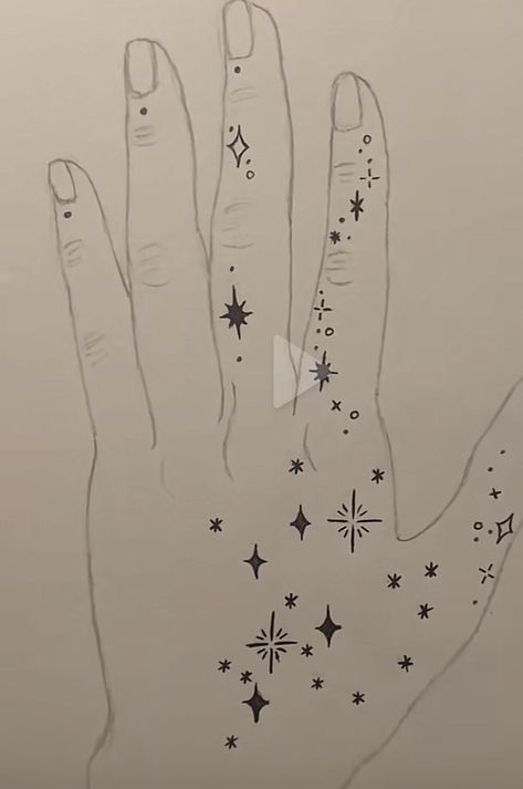 Wrist Doodles, Drawings On Hands Pen, Hand And Finger Tattoos, Hand Doodles, Hand Drawings, Tattoo Hand, Aesthetic Tattoo, Tattoos Art, Drawing Style