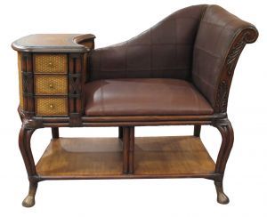 Unusual Antique furniture | Unusual Antique Furniture Demands the Best Resoration Know-How! Telephone Table With Seat, Telephone Seat, Gossip Bench, Furniture Sketch, Antique Telephone, Unusual Furniture, Telephone Table, Vintage Telephone, Furniture Vintage