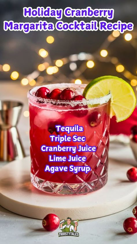 "Get ready to celebrate the season with this delightful Holiday Cranberry Margarita Cocktail Recipe! This festive drink combines the classic margarita flavors with a refreshing twist of cranberry, making it the perfect addition to your holiday gatherings. Easy to make and bursting with flavor, this cranberry cocktail is a must-try for anyone looking for fun holiday cocktails. Enjoy the vibrant color and taste of this cocktail fruit blend that embodies the spirit of winter drinks!" Christmas Signature Cocktail, Fun Holiday Cocktails, Beef Stroganoff Recipes, Crock Pot Beef Stroganoff, Stroganoff Recipes, Cocktail Recipes Tequila, Christmas Cocktails Easy, Cranberry Margarita, Cranberry Drinks