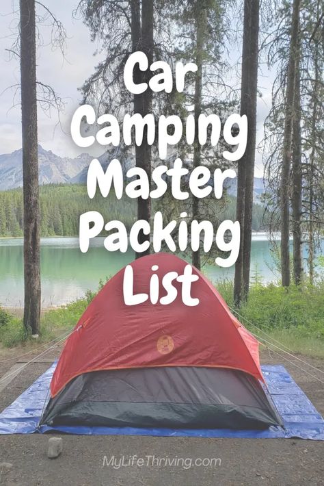 Camping 101 Packing Lists, Car Camping Checklist Packing Lists, Car Camping Packing List, Travelling Van, Car Camping Checklist, Camper Renovations, First Camping Trip, Minivan Camper, Camping Gear List