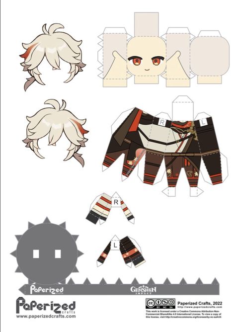 Kazuha Papercraft, Figure Papercraft, Paper Craft Gifts, Papercraft Templates Printables, Bad Choices Make Good Stories, Birthday Card Ideas, Bad Choices, Anime Paper, Good Stories