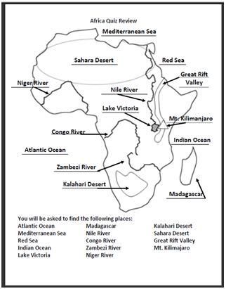 Africa Geography, Ap Human Geography, Geography Worksheets, Geography Quiz, Geography Activities, Geography For Kids, Map Of Africa, 6th Grade Social Studies, Map Worksheets