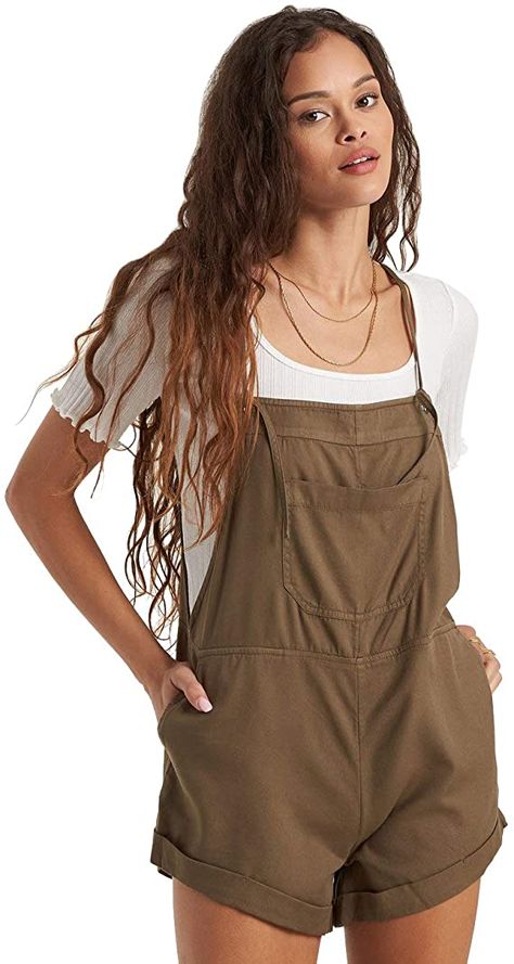 Amazon.com: Billabong womens Wild Pursuit Short Overall: Clothing Cute Overalls, Billabong Women, Maternity Shorts, Mara Hoffman, Hippie Outfits, Rip Curl, Michael Jordan, Skateboarding, Overall Shorts