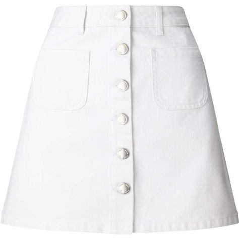 Miss Selfridge White Patch Pocket Denim Skirt (62 BRL) ❤ liked on Polyvore featuring skirts, bottoms, white, knee length denim skirt, miss selfridge, white skirt, miss selfridge skirts and white denim skirt Fitted White Denim Skirt, High Waist White Denim Skirt With Pockets, White Denim Skirt With Pockets, White Mini Skirt Png, White Denim Skirt, Short Length, Knee Length Denim Skirt, Denim Skirts Knee Length, White Knee Length Skirt, White Denim Skirt