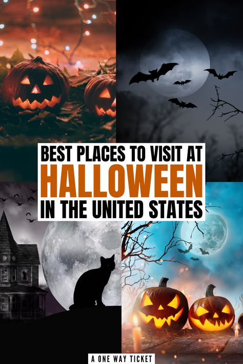 October Travel Destinations, Halloween Destinations, October Travel, Halloween City, Haunted Hayride, Europe 2023, 2023 Travel, Halloween Travel, Road Trip Places