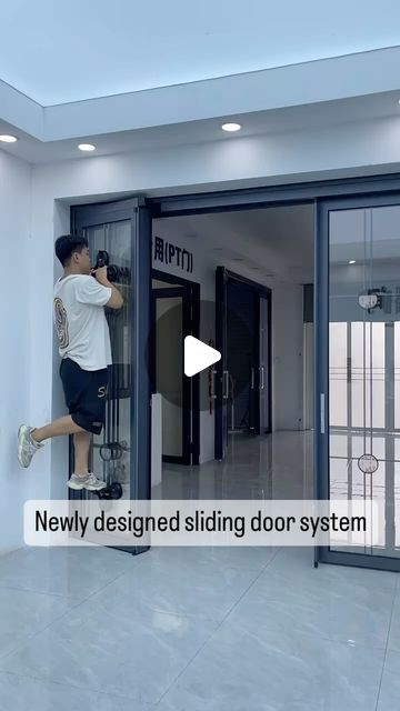 Probing Home on Instagram: "The latest design of aluminum alloy sliding door PD door PT door has sliding and opening domestically against the wall 180 degrees open to provide more space" Latest Sliding Door Designs, Main Entrance Door, Sliding Wall, Sliding Door Design, Sliding Door Systems, Main Entrance, Kitchen Area, Entrance Doors, Sliding Door