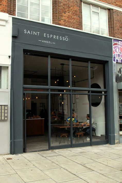 Black Shop Front Design, Cafe Design Outside, Front Cafe Design, Glass Storefront Design, Cafe Shop Front Design, Glass Shop Front Design, Cafe Storefront Design, Restaurant Front Design, Coffee Shop Front Design